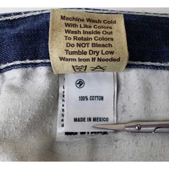 BIG STAR Pioneer Regular Boot Cut Jeans Men's 38L Medium Wash Thick Stitching - Picture 5 of 16